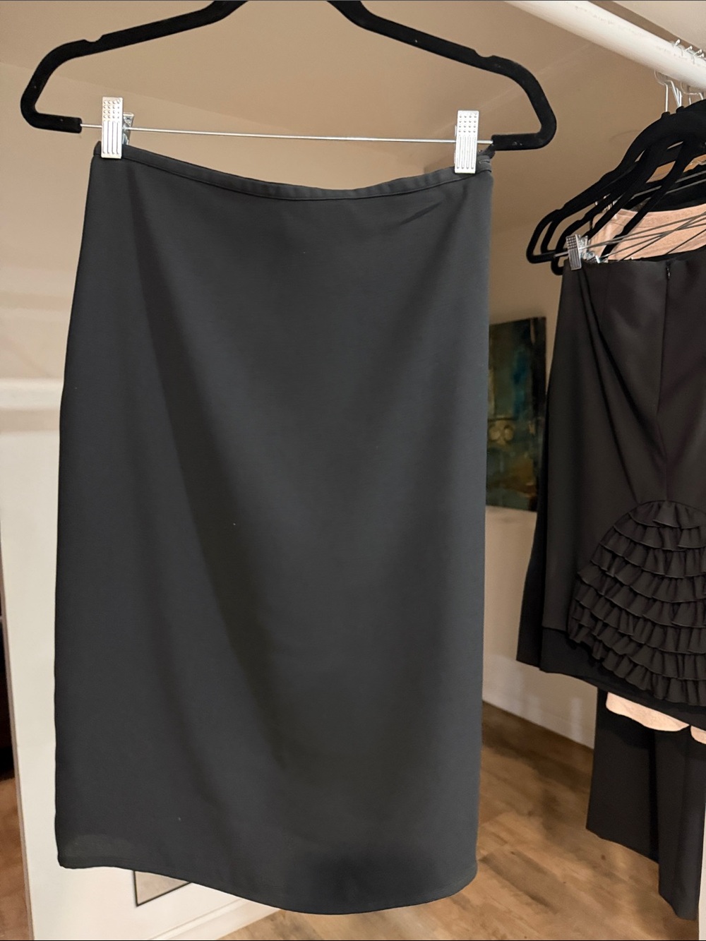 Agnes B. Black Pencil Skirt - Sleek Minimalist